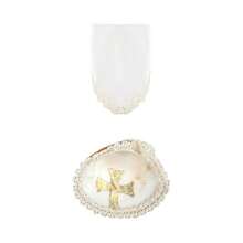 Kit de Bautizo Noe - Maylin - Set Vela Paño y Concha - Beis - Ver 3
