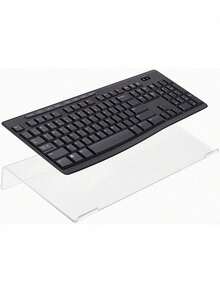 1pc Compact Desktop Lifter For Keyboard & Mini PC - Durable Plastic Space-Saving Stand (Uncharged/Mixed Color) - Ergonomic Workspace Organizer For Home/Office - Laptop Riser Accessory, Gaming Setup Essential, Minimalist Desk Solution, Wrist Support Helper, Cable Management Base
