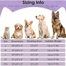 Dog & Bed Indoor Cats, 20in Calming Donut Bed Puppy And Kitten, Washable Round Fluffy Pet Bed Small Medium Dogs And Cats (Light) - Màu tím - Xem 2