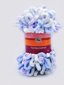 1pc/8m Soft Fluffy Pompom Yarn, Weight: 100g, Can Be Used For DIY Handmade Crafts Like Dolls, Bags, Sweaters, Blankets
