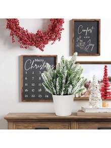 5/10/20 Stücke Schneebedeckte Kiefernzweige 28,7 cm künstliche beflockete Picks als Weihnachtsbaum Füllung, verschneite Stiele Wintersprays für DIY Basteleien, Girlanden, Kränze, Feiertags-Dekoration, Weihnachten>Dekoration, Halloween Outdoor Dekorationen, Küchen Accessoires, Schulanfang, Badezimmer Accessoires, Uni Essentials, Weihnachtsgeschenke, Gartenmöbel, Brautjungferngeschenke, Winterdekoration - Grün - Übersicht 5
