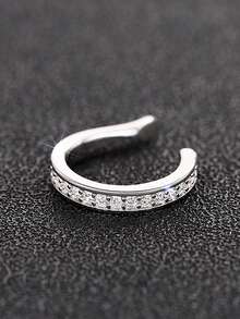 简约银色/金色夹式耳环，女士无耳洞夹式耳环，无需耳洞即可佩戴，耳骨夹式耳环 - 彩色 - 查看 7