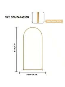 Metal Arch Frame For Wedding Backdrop, Suitable For Wedding, Birthday Party, Graduation Ceremony, Banquet Decoration And Event Decoration - Gold - View 12