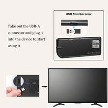 2.4G Mini Wireless Backlit Keyboard With Touchpad Mouse, Rechargeable Lithium Battery, Flashlight, Compatible With PC, HTPC, Projector, Smart TV Box - Black - View 6