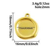 2 pezzi di ciondoli in acciaio inossidabile con forme assortite, inclusi rettangolo, ovale, goccia d'acqua, cuore, quadrato, per fai da te con resina, gocce d'olio, pietre, charms geometrici di alta qualità per la realizzazione di gioielli e decorazioni casual quotidiane