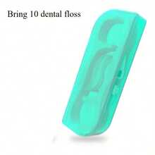 2pcs Practical Dental Floss Organizer Boxes - Simple & Creative Design In Two Colors, Essential Oral Care Storage For Travel And Business Needs - Pink + Green 2-pack (20 Pieces Of Dental Floss In Total) - View 6