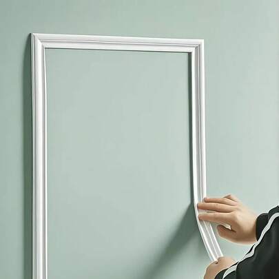 Elegant PVC Self-Adhesive Decorative Strips - Flexible And Bendable, Suitable For Walls, Floors, Cabinets - Easy Installation, European-Style Home And Floor Decor, Wall Decor, Home Accents | Glossy Finish | PVC Material