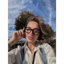 NEW-VISOONE Chunky Square Blue Light Blocking Glasses With Anti Computer Glare For Working Women Men MONTANA - 可可烏龜 - 查看 6