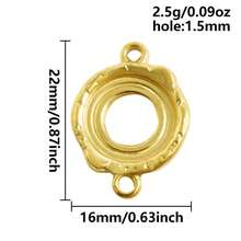 2 pezzi di ciondoli in acciaio inossidabile con forme assortite, inclusi rettangolo, ovale, goccia d'acqua, cuore, quadrato, per fai da te con resina, gocce d'olio, pietre, charms geometrici di alta qualità per la realizzazione di gioielli e decorazioni casual quotidiane