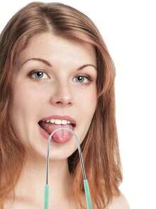 1pc 420 Stainless Steel Tongue Scraper, U-Shaped Deep Cleaning Tongue Cleaner, Halitosis Removal, Oral Care, Wide Angle Scraper, Convenient Design - Green - View 6