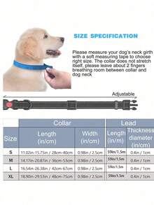 High Reflective Dog Harness Leash Collar Set, Adjustable Padded Dog Vest, Reflective Non-Obstructive Pet Oxford Vest With Front & Back Easy Control Handles, Comfortable, No-Choke Design Pet Vest Leash Collar Set - Ideal Choice For Outdoor Adventure, Multiple Sizes - Suitable For Small, Medium And Large Pets (If In Doubt Between 2 Sizes, Opt For The Larger Size As It Can Be Adjusted)