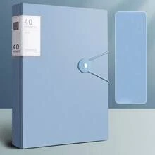 60-Pockets A4 File Folder, Suitable For A4 Size Documents Like Exam Papers, Made Of PP Material, Transparent & Waterproof, Convenient For Home, School, Office Document Storage And Organization, Great For Back To School