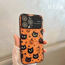 Funda protectora para teléfono con diseño de calabaza electrochapada | AG Esmerilada con ventana grande 2 en 1, compatible con las series 17, 17 Pro, 17 Pro, 16 Pro, 16 Pro, 16 Plus, 16, 15 Pro, 15 Pro, 15 Plus, 15, 14 Pro, 14 Pro, 14 Plus, 14, 13 Pro, 13 Pro, 13, 12 Pro, 12 Pro, protector de pantalla, accesorio móvil, funda elegante, premium, material duradero, funda protectora, para amantes de la moda y entusiastas de la tecnología. - Plateado - Ver 3