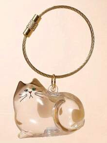 透明猫毛收纳盒收纳袋挂件，拉杆卡通猫毛胶囊袋钥匙扣纪念宠物毛袋，多功能便携式猫狗毛收纳袋，袋挂件袋饰挂件绳袋挂件袋饰装饰挂件袋饰钥匙扣袋饰配件适合旅行， - 彩色 - 查看 14