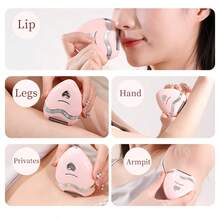 Women's Electric Shaver - Wet & Dry Painless Hair Removal Trimmer For Bikini, Eyebrows, Face, Legs And Underarms - Portable Bikini Trimmer - Rechargeable, Cordless - Gentle & Effective Shaving, Battery Capacity: 200mAh