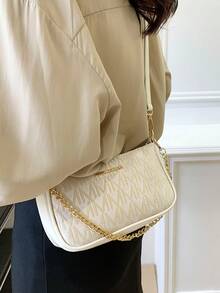 女士长方形链条包，法式小众女士手提包，潮流新款包包，百搭有质感，时尚单肩包，腋下包，斜挎包