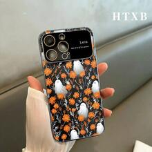 Teléfono Halloween Patrón de fantasma floral amarillo galvanizado | Ventana de visualización grande esmerilada AG 2 - En - 1 17 17 17 Pro 17 Pro 16 Pro 16 Pro 16 Plus 16 15 Pro 15 Pro 15 Plus 15 14 Pro 14 Pro 14 Plus 14 13 Pro 13 Pro 13 12 Pro 12 Pro 12 Series - Plateado - Ver 1