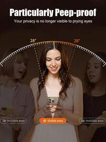 Bộ 2 miếng, gồm 1 miếng dán màn hình cường lực chống nhìn trộm và chống nhìn xuyên thấu, 1 miếng dán bảo vệ ống kính camera cường lực độ nét cao, tương thích với các thiết bị Apple, chống trầy xước, chống va đập, lớp phủ chống dầu, cảm ứng mượt mà, tương thích với các dòng máy Apple X/XR/11/12/13/14/15/16/16Plus/16Pro/16ProMax/16e/17/17 Air/17 Pro/17 Pro Max/17e. - màu đen - Xem 10