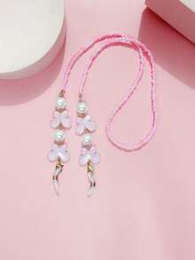 Fashionable Eyeglasses Chain, Butterfly & Faux Pearl Decor Colorful Versatile Eyeglass Strap - Multicolor - View 13
