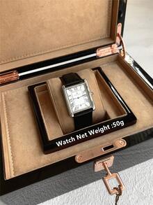 Pablo Raez 1 Piece Vintage Men's Watch Original Charming Silver Jewelry Non-Fading Watch Stainless Steel Fashion Design Beach Accessory Top Brand New Men's Summer Watch 50 Meters Waterproof Roman Numeral Display With Date Casual Quartz Watch Brown Microfiber Leather Bracelet Calendar White Dial Men's Luxury Watch