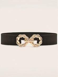 1 件女士休闲/商务弹性腰带，修身款，百搭，适合连衣裙、裙子、羽绒服夏季、秋季、万圣节