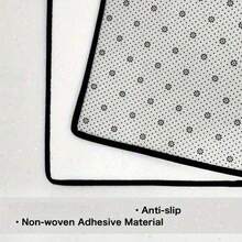 1 pieza 4.6'x1.6', 6'x1.8' Elegante alfombra de pasillo con estampado de leopardo - Resistente al desvanecimiento, alfombra antideslizante para decoración de cocina, baño y lavandería - Negro - Ver 8