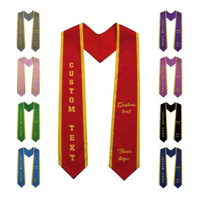 1PC Custom Class Of 2025 Stoles Graduation Personalized Logo Text Grad Sash Customized Gradute With Your Design Grad Gifts Idea-Bulk