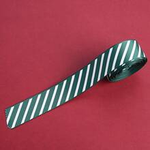 5码10/25/38毫米经典红色礼品丝带复古圣诞斜条纹螺纹婚礼白色花环包装花环蝴蝶结适用于圣诞礼品盒袋包装 - 彩色 - 查看 14