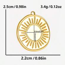 2 pezzi di ciondoli in acciaio inossidabile con forme assortite, inclusi rettangolo, ovale, goccia d'acqua, cuore, quadrato, per fai da te con resina, gocce d'olio, pietre, charms geometrici di alta qualità per la realizzazione di gioielli e decorazioni casual quotidiane