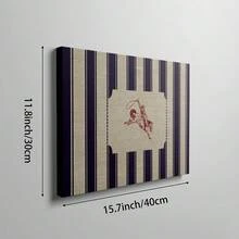 1 件复古条纹牛仔竞技壁画西部牛仔印刷帆布画 Giddy Up Horse 海报乡村中世纪现代装饰适用于卧室、客厅或公寓、宿舍房间装饰礼物（无框） - 彩色 - 查看 16