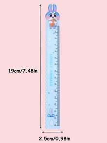 6pcs/Set Cute Cartoon Animal Rulers, 15cm Wavy Line Special Rulers, Elementary Student Children's Gift Prize Rulers, Attractive Multifunctional 15cm Wavy Line Rulers, Student Stationery Small Gift Prize