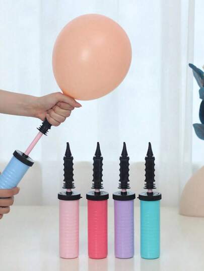 1pc Portable Manual Balloon Pump, Handheld Balloon Inflator Suitable For Latex & Foil Balloons, Mini Manual Balloon Pump, Portable Balloon Pump, Balloon Accessories, Birthday Party Supplies, Wedding Party Decorations, Baby Shower Balloon Set, Graduation Party Decor, Ideal For Party Decorations, Random Color