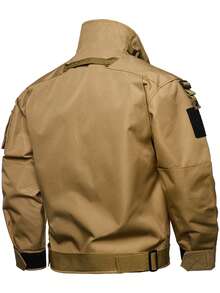 Mark 2 摩托车战术机动夹克，户外工作服男士夹克，黑色战术夹克，风衣，户外军用夹克 - 卡其色 - 查看 3