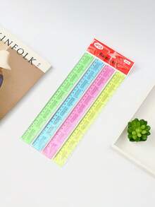 Back To School Season, Multiplication Table Ruler 30cm Ruler, Colorful Ruler, Plastic Ruler, School Ruler, Creative Stationery Ruler, Student Measuring Ruler Tool, Easy To Carry, With Inch And Centimeter Scale, School Supplies, Back To School Season, Suitable For School, Home Or Office, Plastic Ruler, Multiple Colors.