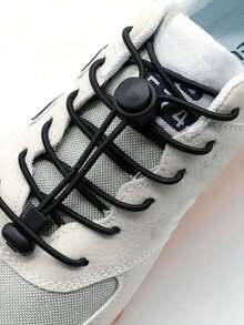 A Pair Of Round, No Knots, Mushroom Spring Buckle Style, Tight Laces, Including Luminous Style Laces, High Elastic Laces, Not Easy To Break. They Are Suitable For Sneaker, Basketball Shoes And Casual Shoes, Convenient And Comfortable To Wear