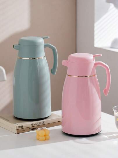 1 Stück Wärmflasche, 1L/1,3L/1,6L/1,9L Großer Fassungsraum, hochwertige Glaskanne Thermoskanne für das Studentenwohnheim