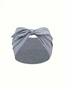 1 件超大兔耳头带，带松紧腰带 - 柔软混合瑜伽运动头巾，女士四季吸汗带，4 种颜色可选（黑色、棕色、白色、灰色）秋季发带蝴蝶结发饰秋季女式头巾健身吸汗跑步发带冬季度假装女士 - 彩色 - 查看 10