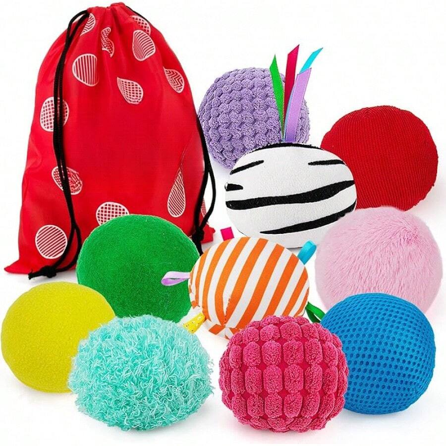 Sensory Bean Bag 10 Pack,Texture Sensory Beanbags,Sensory Toys Autism,Animal Sensory Fine Motor Toys With Storage Bag Boys And GirlsBaby Rattle Teething Soft Plush Stuffed Animal Cuddly Sensory Textured Crinkle Squeaky Musical Piano Drum Xylophone Light Up Flashing Projection Rattle Ball Soft Ball Rubber Ball Squeeze Ball Stacking Stacking Rings Nesting Cups Building Blocks Soft Blocks Wooden Blocks Shape Sorter Puzzle Peg Puzzle Floor Puzzle Bath Floating Squirt Bath Crayon Pull Push Walker Ride On Rocking Horse Stroller Car Hanging Mobile Crib Mobile Plush Mobile Activity Gym Gym Tummy Mirror Chew Bite Developmental Learning Educational Interactive Battery Operated Wind Up Handheld Travel Portable Kit Sticker Book