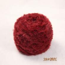 Luxury Chunky Yarn For Crochet - Faux Fur Fabric Thread, 50g Soft Mixed Color Yarn Ball, 20+ Colors For DIY Knitting Crochet Projects, Blankets, Scarves, Bags