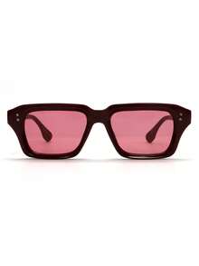 1 Pair Cat Eye Shaped Fashion , Retro & Unique, Versatile Casual Elegant, Suitable For Daily Wear, Back To School, Vacation, College Style, Summer Beach Outfit, An Ideal Accessory For Women - 紅色 - 查看 2