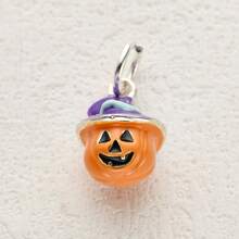 1PC Halloween Themed Cute Cartoon Copper Alloy Enamel Pendants - DIY Jewelry Accessories For Bracelet, Necklace & Earring Making