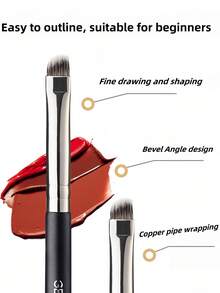 OEIEZ 双头唇刷，可伸缩唇刷，用于口红唇彩的化妆刷，适合日常旅行化妆，荧光笔和遮瑕刷唇部化妆刷