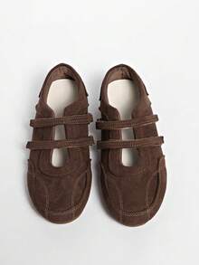 Fall/Winter 2025 New Summer Women's Red Hook And Loop Trainers, Leather Breathable Soft Sole Shoes [Run Small, Please Refer To Size Chart],Flats,Ballet