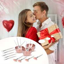 12 piezas de suministros de belleza, set de brochas para mascarilla - herramientas de brochas para mascarilla, 4 tazones de mascarilla en color oro rosa, 4 brochas en forma de abanico para mascarilla, 4 brochas, suministros de belleza, cuidado de la piel y facial DIY