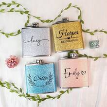 Personalized Bridal Flasks, Bridesmaids' Gifts, Flask For Bridal Custom Flask, Hip Flask, Gifts For Wedding Party, Gift For Mum Birthday, Gift For Father,Wedding Essentials - Multicolor - View 6