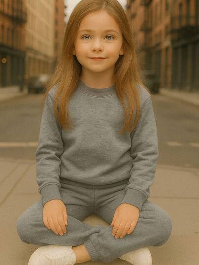 :   ¡COMODIDAD Y ESTILO PARA LAS PEQUEÑAS DE LA CASA!    Conjunto de pants para niña