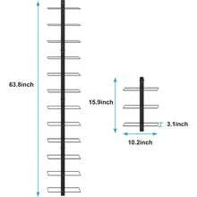 24 Bottles Wall Mounted Wine Rack Detachable Wall Hanging Bottle Holder Use As One Or Four DIY Display Storage Racks For Wine For Restaurant Bar Cellar - Black - View 8