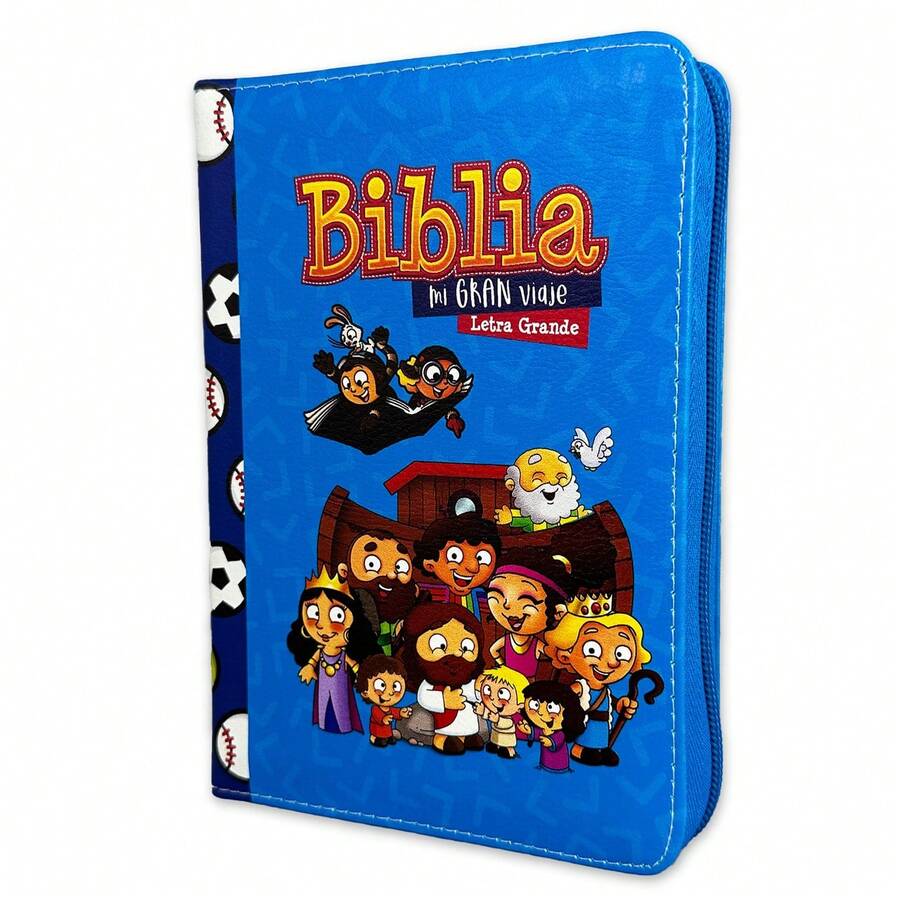 Biblia Mi Gran Viaje Compacta Con Cierre RV1960 Imit Piel Azul - Single Book - View 1