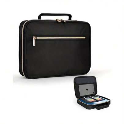 女士圣经套 - 男士圣经盒，多功能便携收纳盒，大书盒，带可拆卸笔槽的圣经学习用品，适用于教堂、办公室、旅行