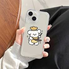 Bear Kitchen Couple Pattern Phone Case For 16/16Plus/16Pro/16Pro Max, 15/15Plus/15Pro/15Pro Max, 14/14Plus/14Pro/14Pro Max, 13/13Pro/13Pro Max, 12/12Pro/12Pro Max,  11/11Pro/11Pro Max Series - Mixed Color 1 - View 4